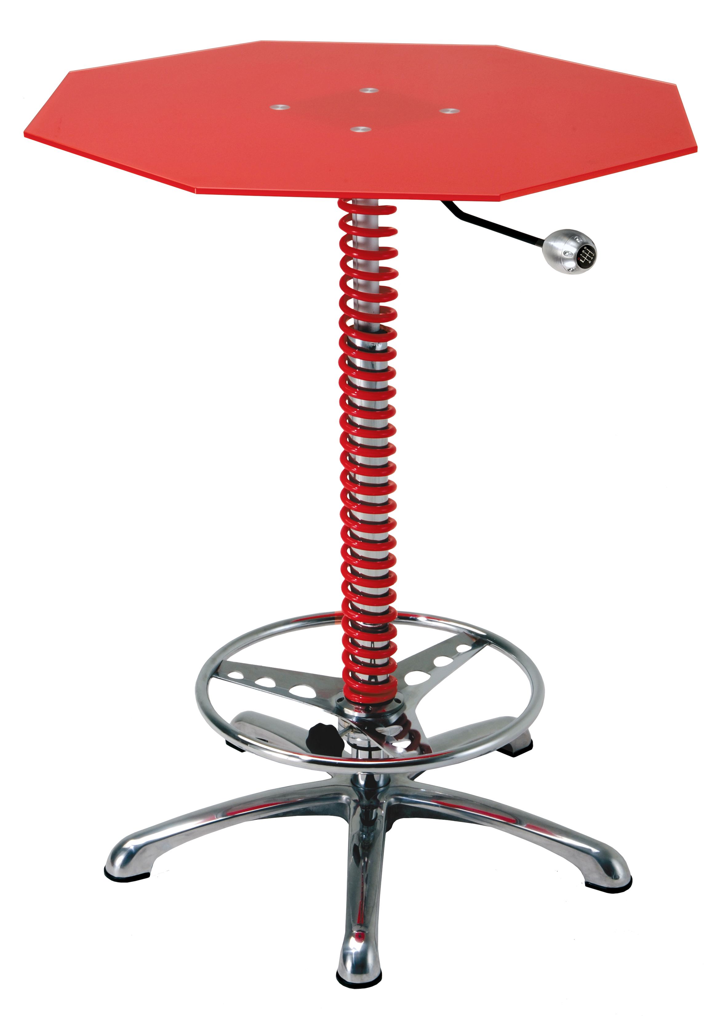 Intro-Tech Automotive, Pitstop Furniture, BT7000R Chief Table Red, Bar Table